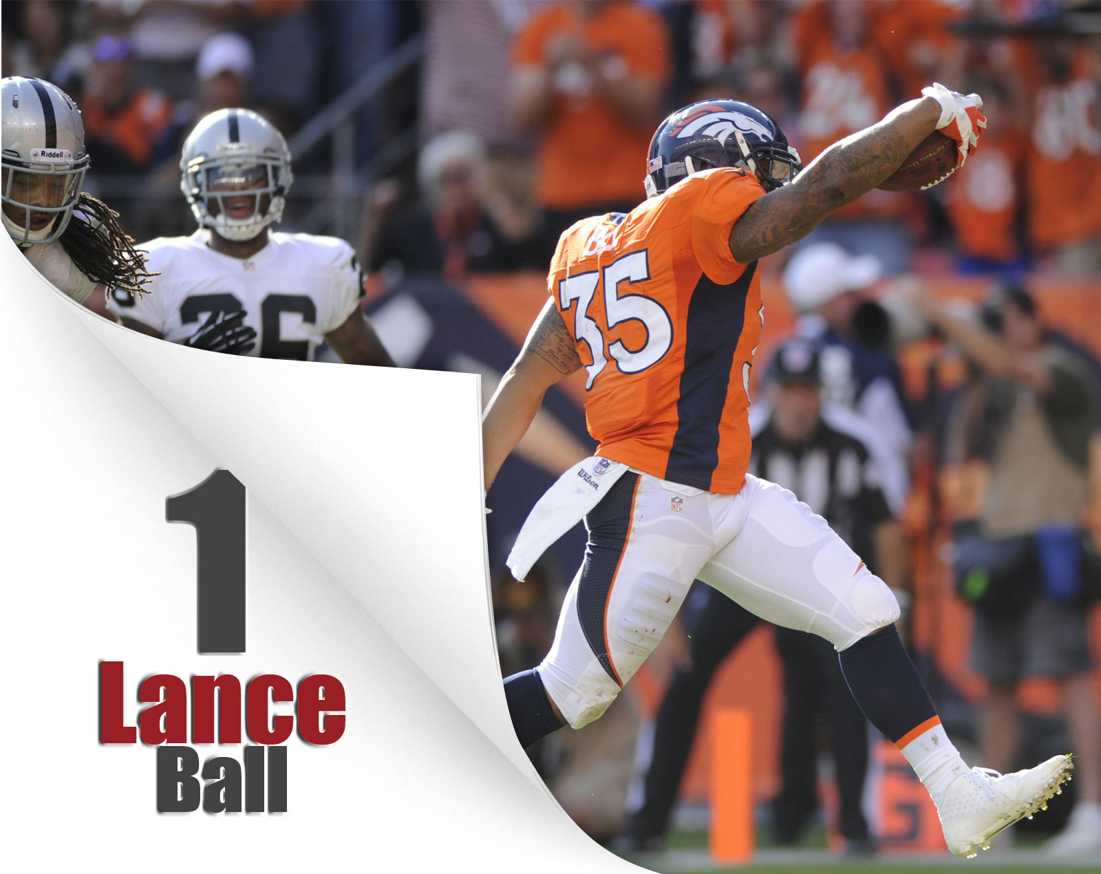 Touchdown catches by Peyton Manning's receivers
